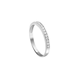 λευκόχρυσο μισόβερο δαχτυλίδι λευκά ζιργκόν D11200939