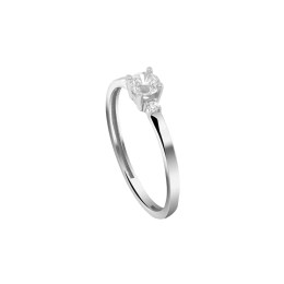 λευκόχρυσο μονόπετρο δαχτυλίδι ζιργκόν D11201056