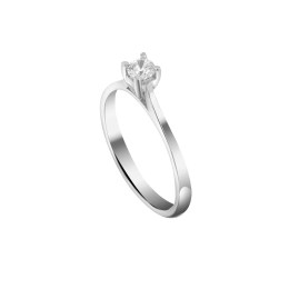 λευκόχρυσο μονόπετρο δαχτυλίδι ζιργκόν D11201072