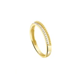 μισόβερο δαχτυλίδι κίτρινο χρυσό ζιργκόν D11100950