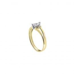 μονόπετρο κίτρινο χρυσό δαχτυλίδι ζιργκόν D11400842
