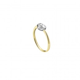 μονόπετρο κίτρινο χρυσό δαχτυλίδι ζιργκόν D11400845