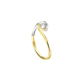 μονόπετρο κίτρινο χρυσό δαχτυλίδι ζιργκόν D11400871