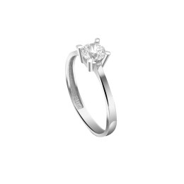 μονόπετρο λευκόχρυσο δαχτυλίδι ζιργκόν D11201051