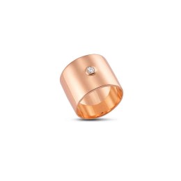 ροζ ασημένιο δαχτυλίδι λευκό ζιργκόν Vogue 715211.2