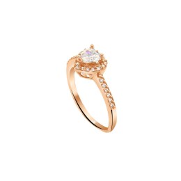 ροζ χρυσό μονόπετρο δαχτυλίδι ζιργκόν D11300814