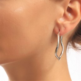 σκουλαρίκια ασημένια γυναικεία κρίκοι SK21200009(b)
