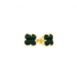 σκουλαρίκια γυναικεία κίτρινα χρυσά σταυρός SK11100518